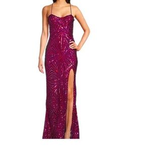 City Vibe Placement Sequence Dress - Orchid color- size 3